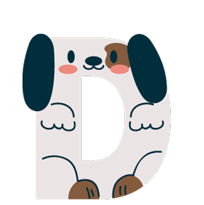 animals with alphabet d