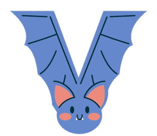 animals with alphabet v